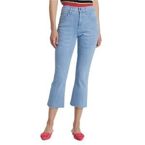 Veronica Beard Carly High-Rise Cropped Kick-Flare Jeans‎ Size 24